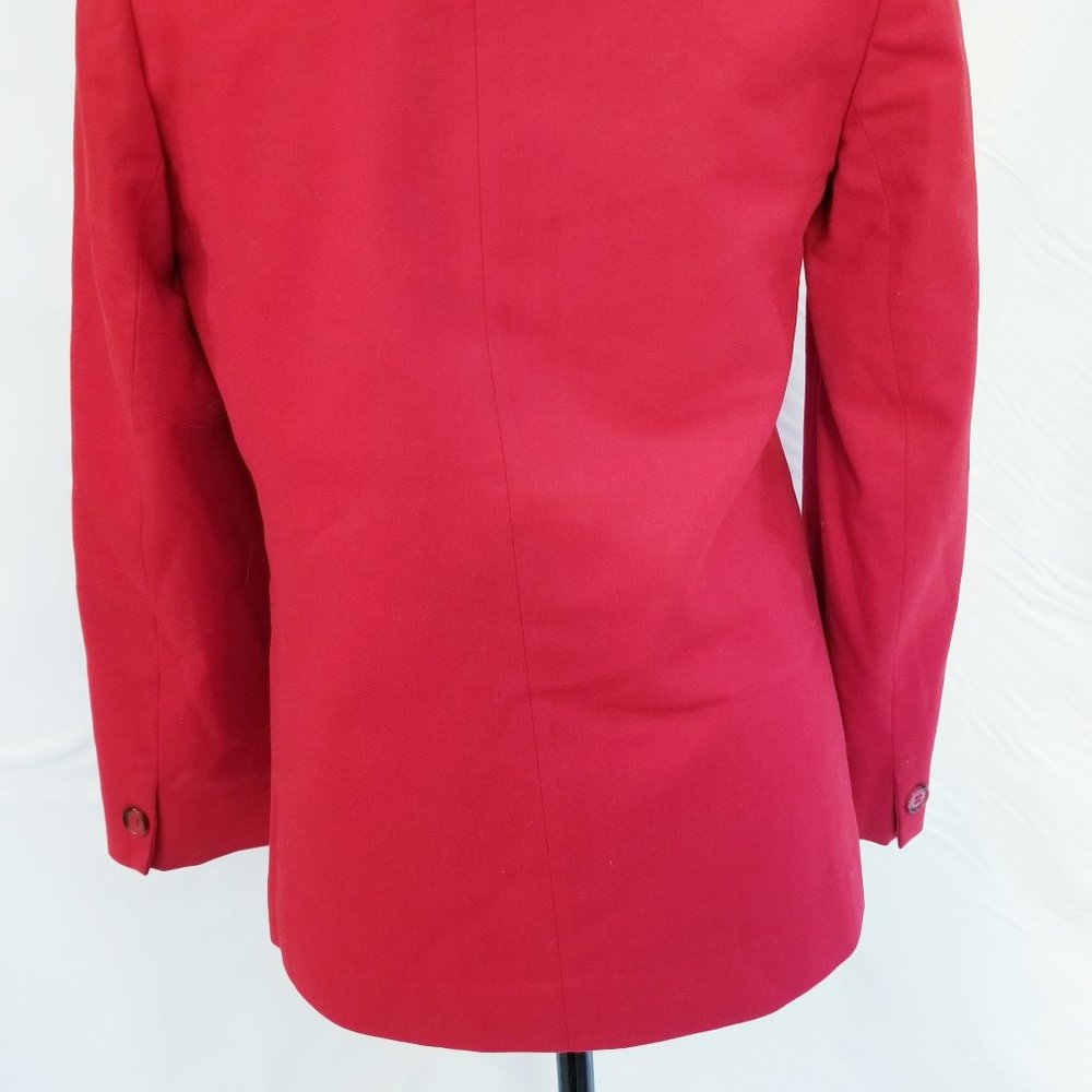 Pendleton Classic Wool Bright Red Jacket: Size 6 - image 8